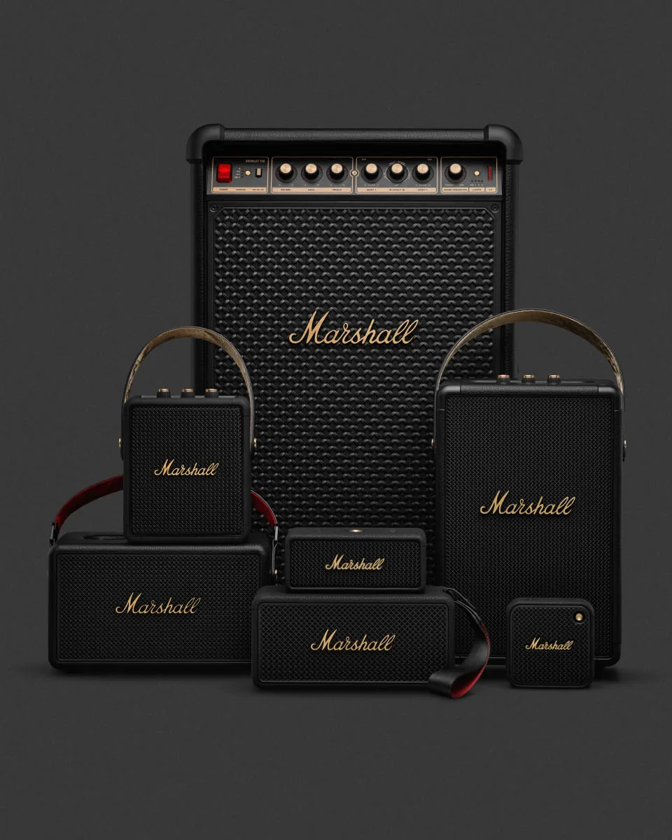 Marshall speaker and amplifier range